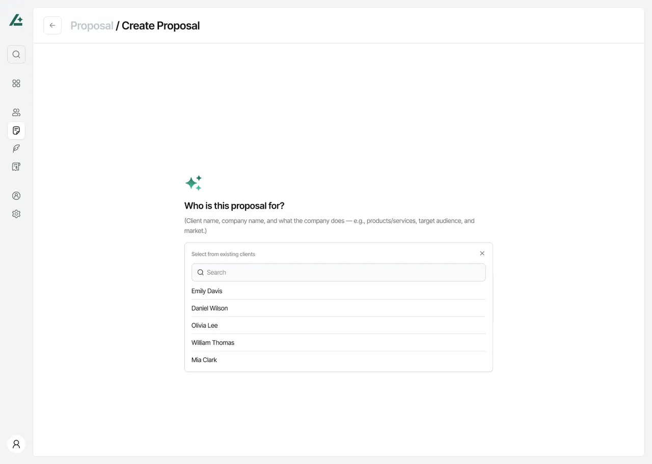 Create Proposal: the question 